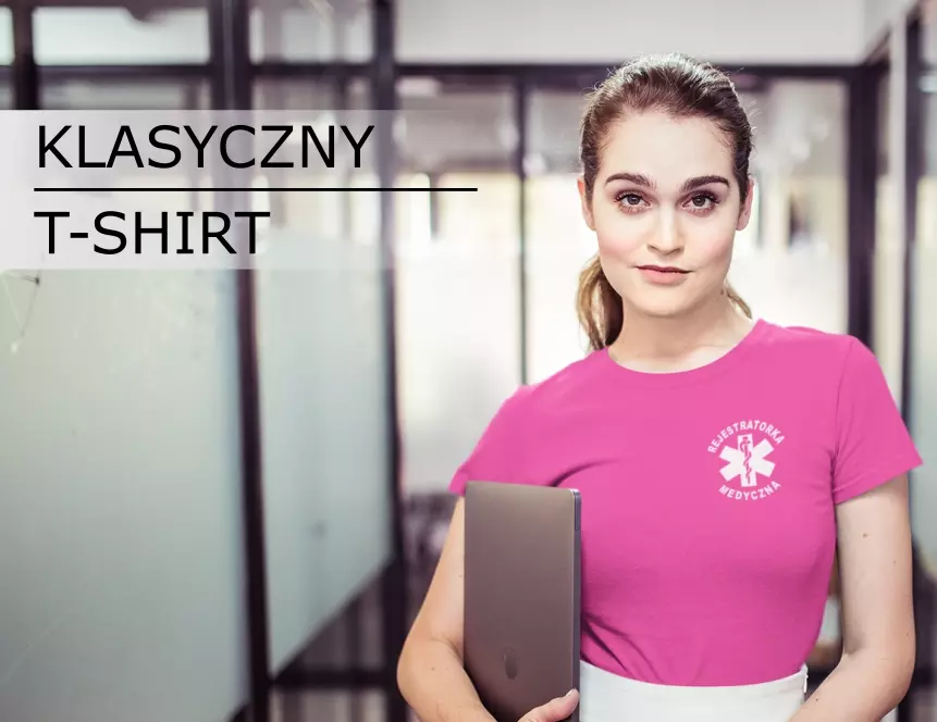 Medyczna koszulka z nadrukiem